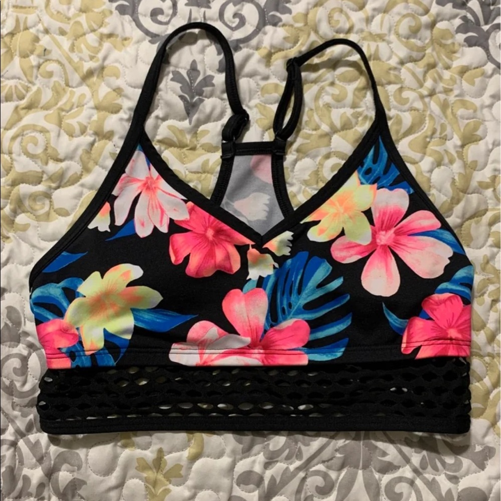 PINK Floral Bra